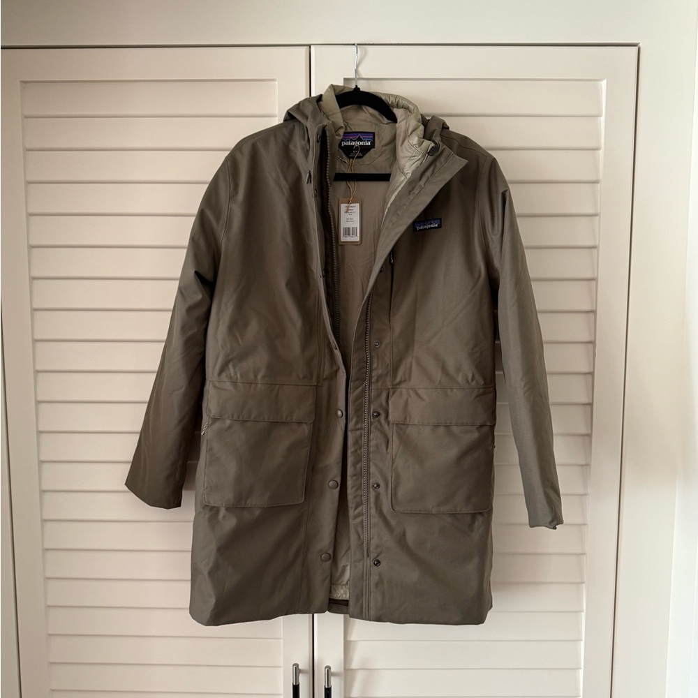 Patagonia Women's Pine Bank 3-in-1 Parka Coat and Puffer SMALL - NEW WITH TAGS